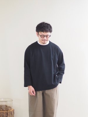 画像1: ASEEDONCLOUD(アシードンクラウド) Handwerker-ハンドベイカー- HW long sleeve T-shirt ブラック