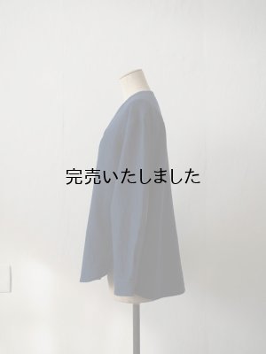 画像7: 5W(ファイブダブル) Monac Shirts / wool ミッドブルー