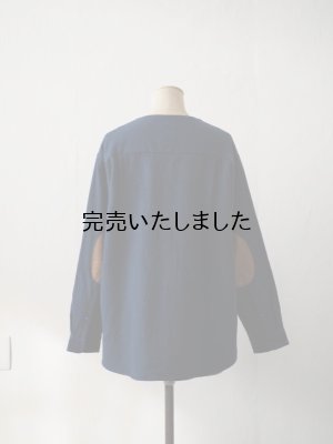画像8: 5W(ファイブダブル) Monac Shirts / wool ミッドブルー