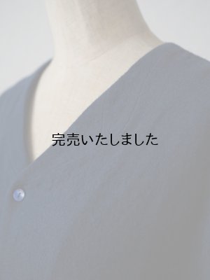 画像13: 5W(ファイブダブル) Monac Shirts / wool ミッドブルー