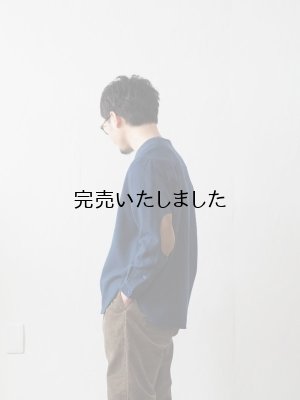 画像2: 5W(ファイブダブル) Monac Shirts / wool ミッドブルー