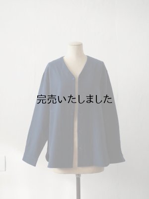 画像4: 5W(ファイブダブル) Monac Shirts / wool ミッドブルー