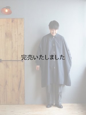 画像20: 5W(ファイブダブル) Poncho shirts-ネイビー