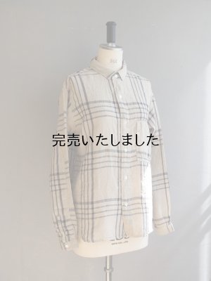 画像7: another 20th century(アナザートゥエンティースセンチュリー) ArtworkII Linen Check. BEG×NVY