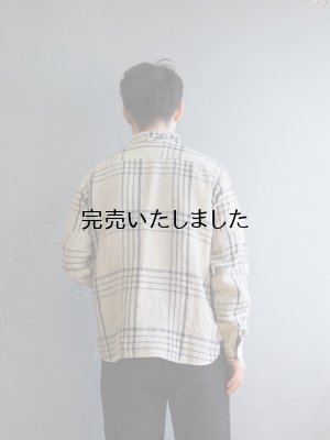 画像3: another 20th century(アナザートゥエンティースセンチュリー) ArtworkII Linen Check. BEG×NVY