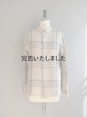 画像4: another 20th century(アナザートゥエンティースセンチュリー) ArtworkII Linen Check. BEG×NVY