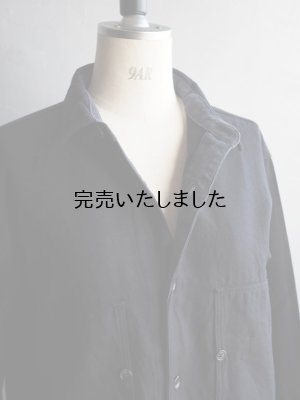 画像12: another 20th century(アナザートゥエンティースセンチュリー) Artwork II shirts - modify cotton wool ネイビー