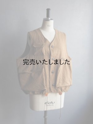 画像12: another 20th century(アナザートゥエンティースセンチュリー) River Runs Vest cotton wool キャメル