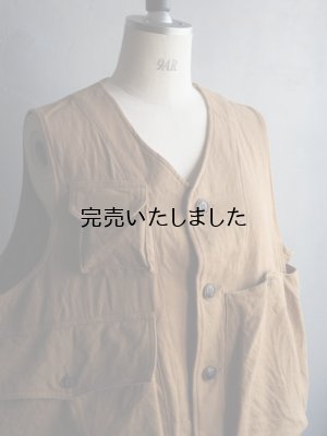 画像13: another 20th century(アナザートゥエンティースセンチュリー) River Runs Vest cotton wool キャメル