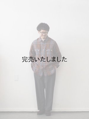 画像19: 【再入荷】another 20th century(アナザートゥエンティースセンチュリー) Walter's Corn-Venti CH LINEN プラムチェック