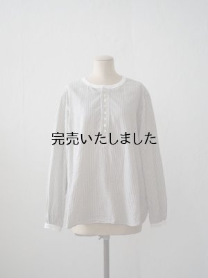 画像4: another 20th century(アナザートゥエンティースセンチュリー) Camels Pajama shirts ST. white x navy st.