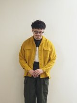 another 20th century(アナザートゥエンティースセンチュリー) Connery Collar shirts - Linen/Wool サンフラワー