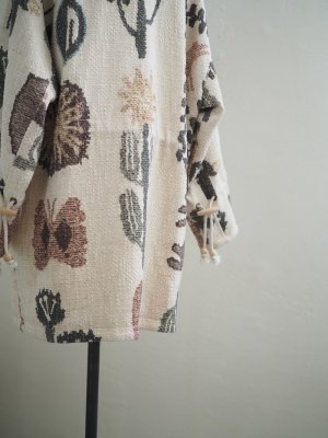 画像12: ASEEDONCLOUD(アシードンクラウド) Antique kilim print coat Off White