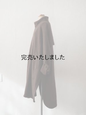 画像4: ASEEDONCLOUD(アシードンクラウド) Hiraeth tent gown ダークブラウン