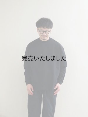 画像1: alvana(アルヴァナ) 空紡L/S TEE SHIRTS ブラック