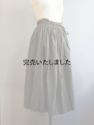 画像6: AU GARCONS(オーギャルソン) リネン巻きスカート-Sara-カーキ