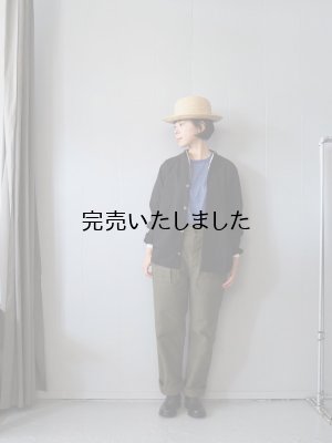 画像20: AU GARCONS(オーギャルソン) RIDE-ノーカラーシャツ- ブラック