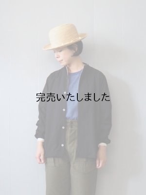 画像4: AU GARCONS(オーギャルソン) RIDE-ノーカラーシャツ- ブラック