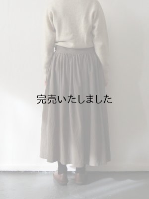 画像3: AU GARCONS(オーギャルソン) SARA-巻きスカート- カーキベージュ