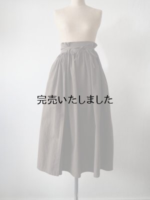 画像4: AU GARCONS(オーギャルソン) SARA-巻きスカート- カーキベージュ