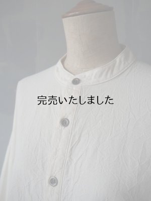 画像9: AU GARCONS(オーギャルソン) AUBIN-バンドカラーシャツ -ホワイト