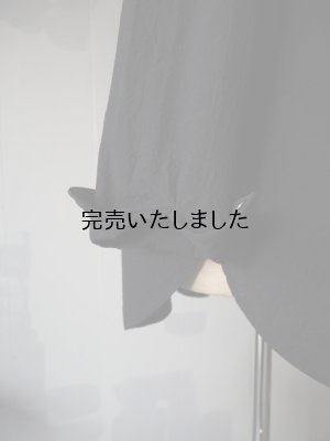 画像13: AU GARCONS(オーギャルソン) AUBIN-バンドカラーシャツ -ブラック