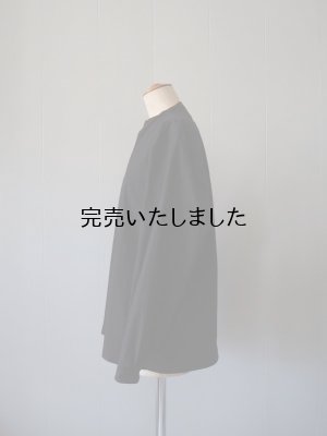 画像7: AU GARCONS(オーギャルソン) RIDE-ノーカラーシャツ- ブラック