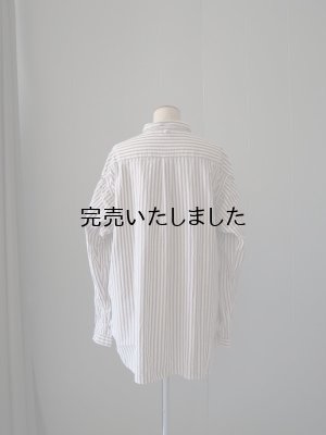 画像6: allinone(オールインワン) PERSONA shirts-シャツ- ブラウンストライプ