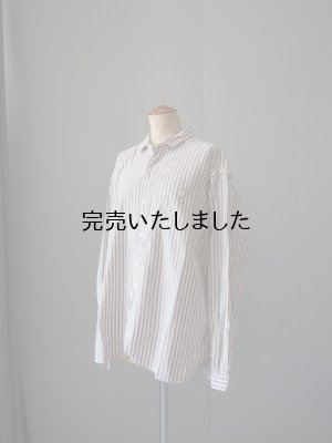 画像7: allinone(オールインワン) PERSONA shirts-シャツ- ブラウンストライプ