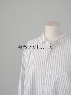 画像8: allinone(オールインワン) PERSONA shirts-シャツ- ブラウンストライプ