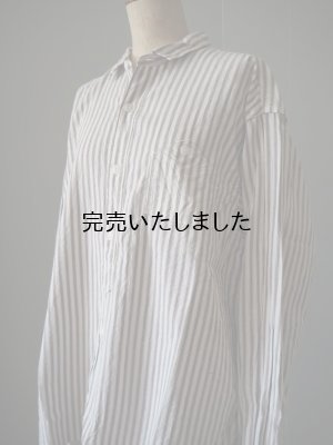 画像9: allinone(オールインワン) PERSONA shirts-シャツ- ブラウンストライプ