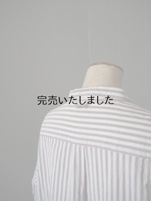 画像11: allinone(オールインワン) PERSONA shirts-シャツ- ブラウンストライプ