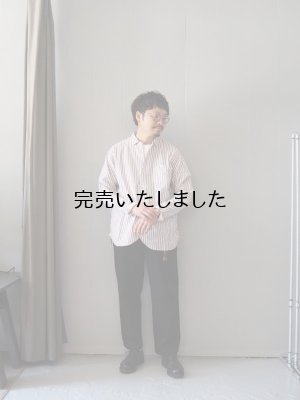 画像14: allinone(オールインワン) PERSONA shirts-シャツ- ブラウンストライプ