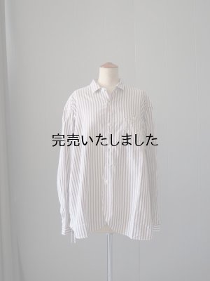 画像4: allinone(オールインワン) PERSONA shirts-シャツ- ブラウンストライプ