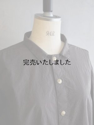画像9: allinone(オールインワン) SMOCK GROWTH-シャツ- ソフトコットンタイプライター チャコール