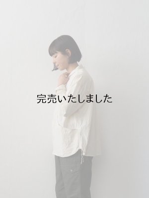 画像2: allinone(オールインワン) SMOCK GROWTH-シャツ-ソフトコットンタイプライター オフホワイトXSサイズ(レディース)