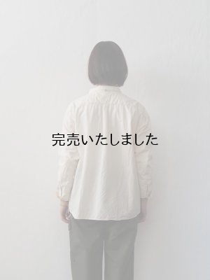 画像3: allinone(オールインワン) SMOCK GROWTH-シャツ-ソフトコットンタイプライター オフホワイトXSサイズ(レディース)