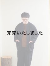 alvana(アルヴァナ) Natural Twill No Collar Jacket - インクブラック