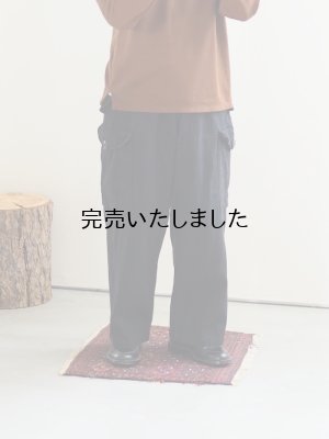 画像1: alvana(アルヴァナ) Natural Twill Cargo Pants - インクブラック