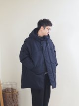 kontor(コントール) モンスターパーカーライクコート ブラックネイビー