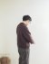 画像2: Still By Hand(スティルバイハンド) ニットブルゾン メランジブラウン