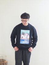 ATELIER AMELOT-アトリエアメロ  FAUX AIR FRANCE FRENCH RIVIERA-スウェット ブラック