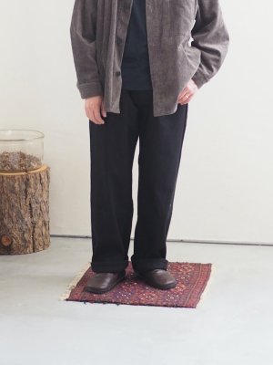 画像1: alvana(アルヴァナ) BHARAT DENIM STRAIGHT PANTS - インクブラック