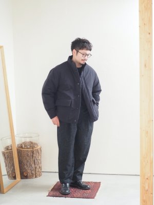 画像18: Still By Hand(スティルバイハンド) ウールシルクネップイージーテーパードパンツ チャコール