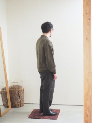 画像19: Still By Hand(スティルバイハンド) ウールシルクネップイージーテーパードパンツ ブラウン