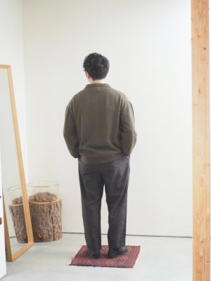 画像20: Still By Hand(スティルバイハンド) ウールシルクネップイージーテーパードパンツ ブラウン