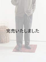 Still By Hand(スティルバイハンド) ウールシルクネップイージーテーパードパンツ ブラウン