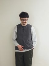 ARAN(アラン) ナイロンリップ ライナーベスト チャコール