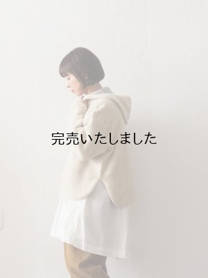 画像2: ASEEDONCLOUD(アシードンクラウド) Reversible pajama hoodie オフホワイト