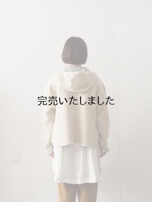 画像3: ASEEDONCLOUD(アシードンクラウド) Reversible pajama hoodie オフホワイト